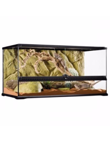 Terrarium verre 90x45x45 cm terrarium reptile terrarium amphibien vivarium en verre