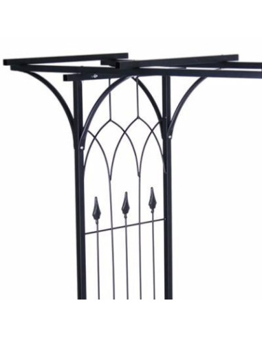 Arche jardin moderne noir Arceau jardin m tal Arche m tal Ciel