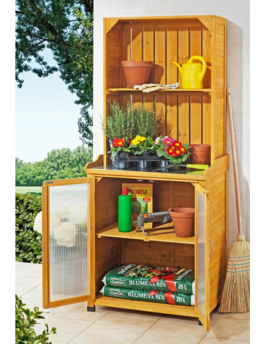 Armoire de jardin avec crédence de rangement Armoire en bois armoire extérieure armoire jardin armoi