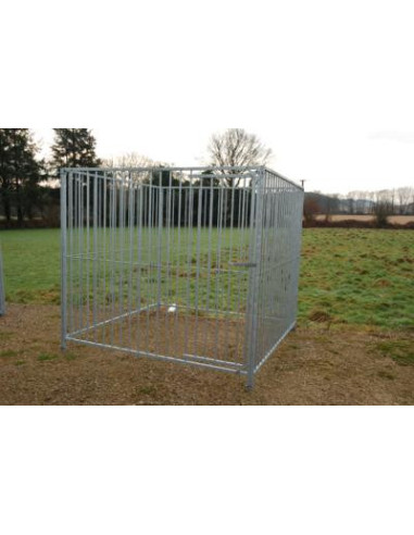 Chenil à barreaux 25m² chenil professionnel chenil costaud chenil barreaux enclos chien solide parc