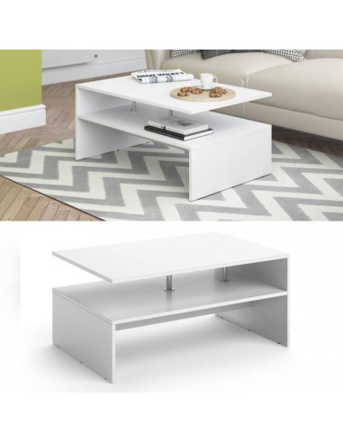Table basse blanche table basse rectangulaire table salon