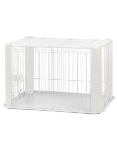 Cage chien intérieur avec coussin cage chat barreaux acier - Ciel