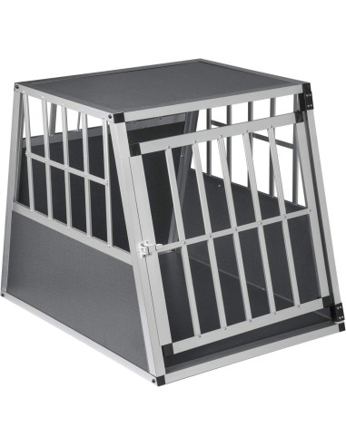  Cage de transport ALU et MDF gris cage chien cage chat