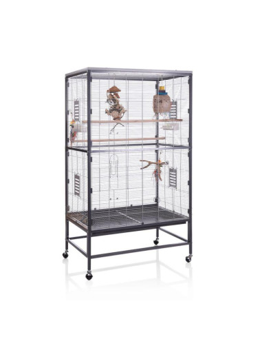 Cage à oiseaux de luxe pour petits oiseaux d'extérieur, en plastique