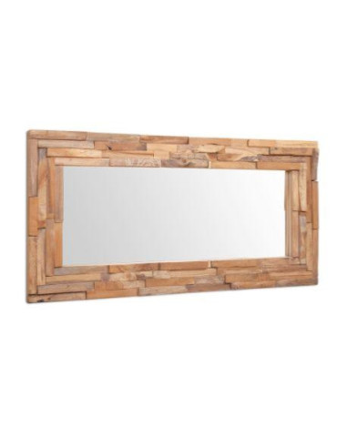 Miroir rectangulaire Teck 120 x 60 cm miroir bois de teck