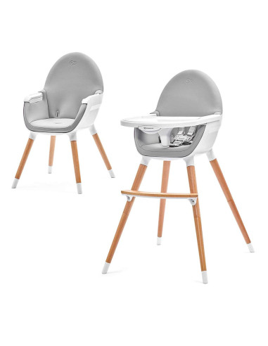 Chaise haute évolutive et réglable gris blanc chaise bébé