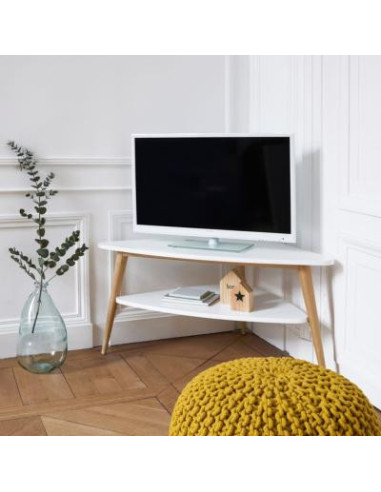 Meuble TV en angle scandinave meuble tv suédois moderne