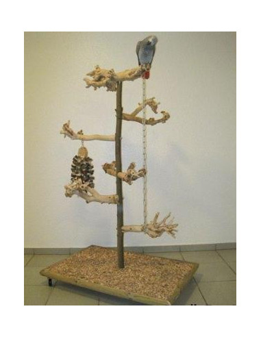 Aire de jeu perroquet milko avec perchoirs en bois de java