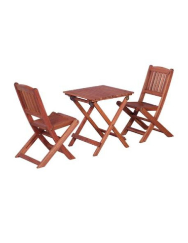 Table chaises en eucalyptus pour enfant salon jardin kids