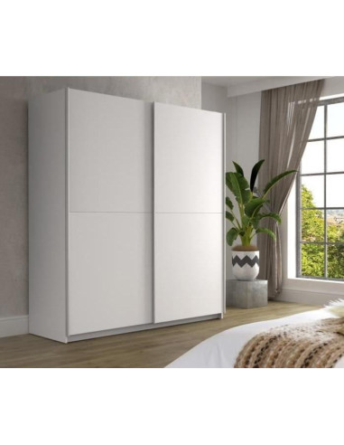 Armoire chambre blanc armoire porte coulissante moderne 