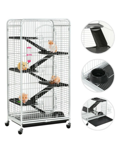 Cage rongeur blanche cage chinchilla cage furet spacieuse cage blanche cage octodon