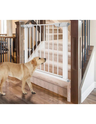Barrière de porte pour chien barrière sécurité 75-84 cm