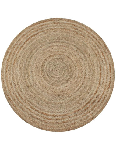 Tapis rond en jute 150 cm tapis 100% naturel tapis salon