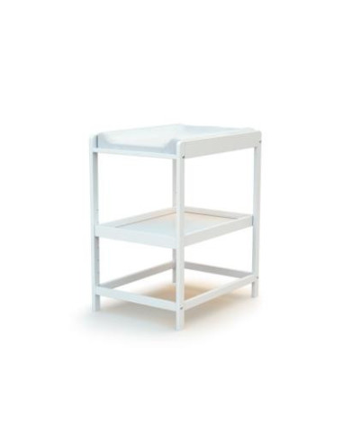 Table langer confortable blanche avec plateau rangement