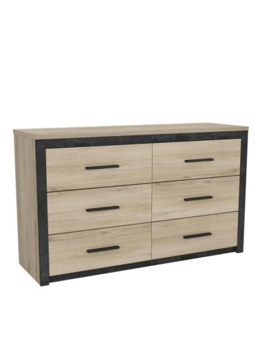 Commode 6 tiroirs moderne commode chambre tendance