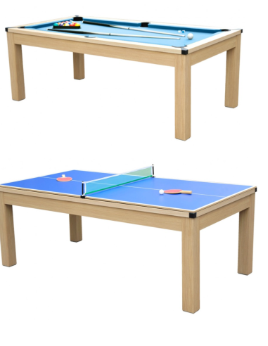 Table de billard transformable en table ping-pong billard
