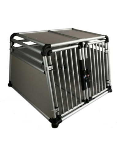 Cage transporteur double solide ALU MDF cage chien chat