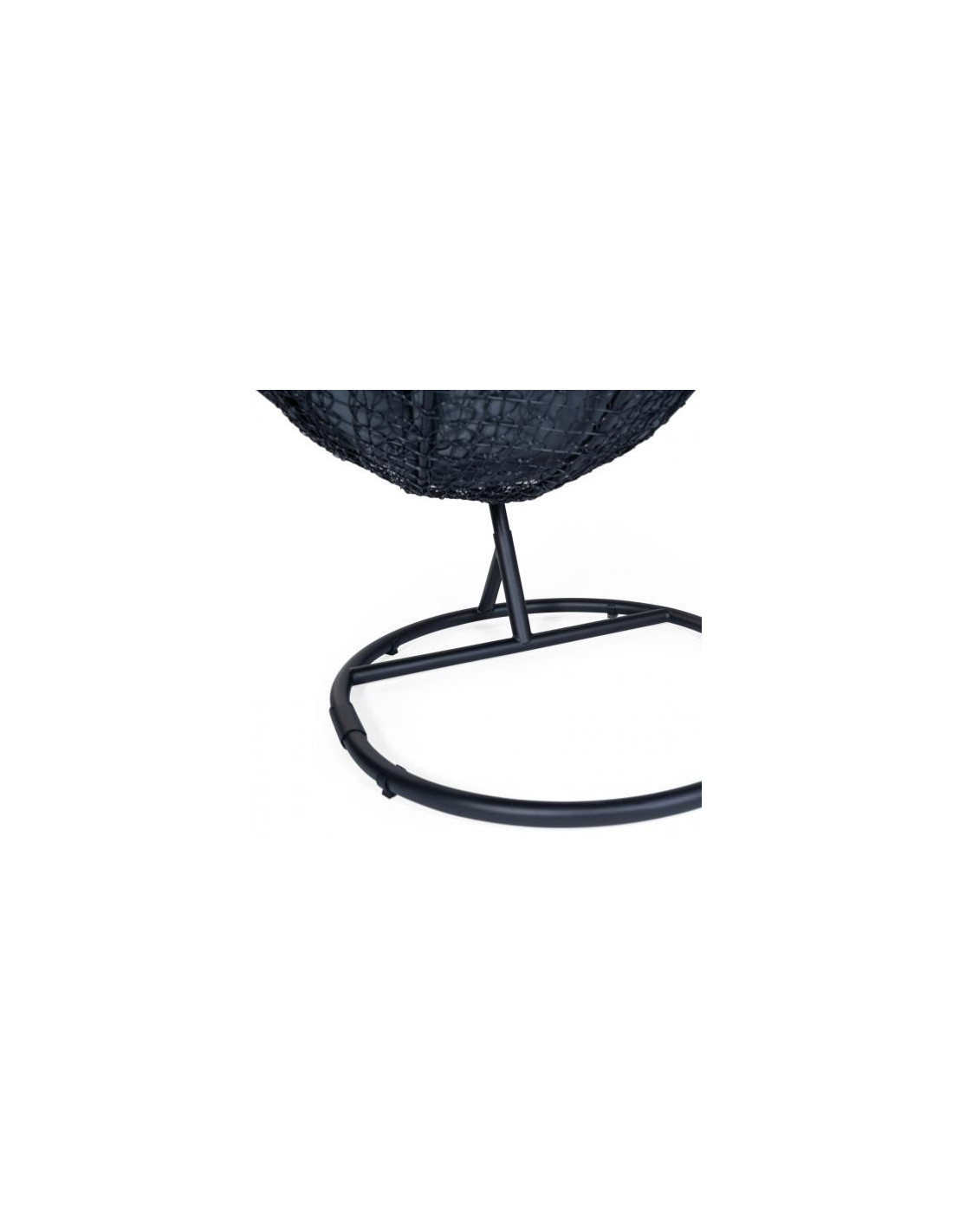 Fauteuil de jardin Œuf CÉLESTE en acier gris - H.196 cm, D.105 cm