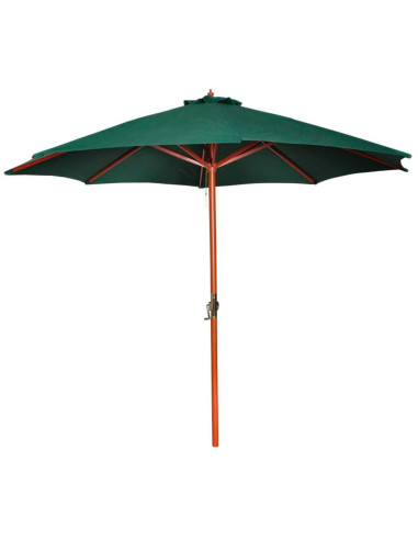  Parasol vert en bois diamètre 3 mètres cielterre-commerce