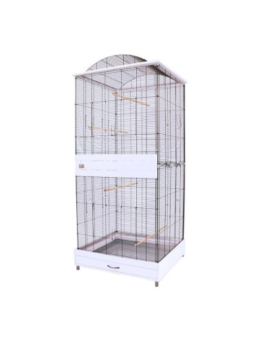 Volière India blanche cage perruche cage canaris oiseaux