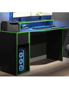 Table de gaming ergonomique 120 cm bureau gamer de jeu - Ciel & terre