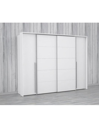 Armoire moderne blanc penderie chambre dressing design