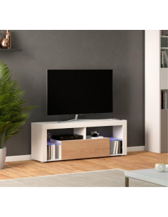 Meuble TV avec abattant bicolore, SMART