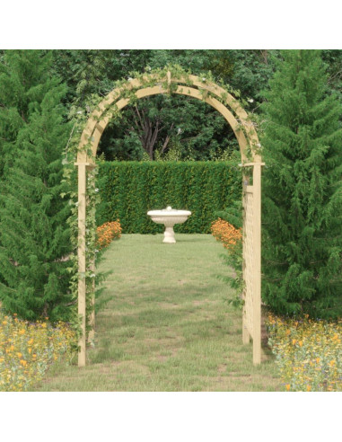 Arche de jardin pin massif avec treillis Arche jardin bois Arche en bois
