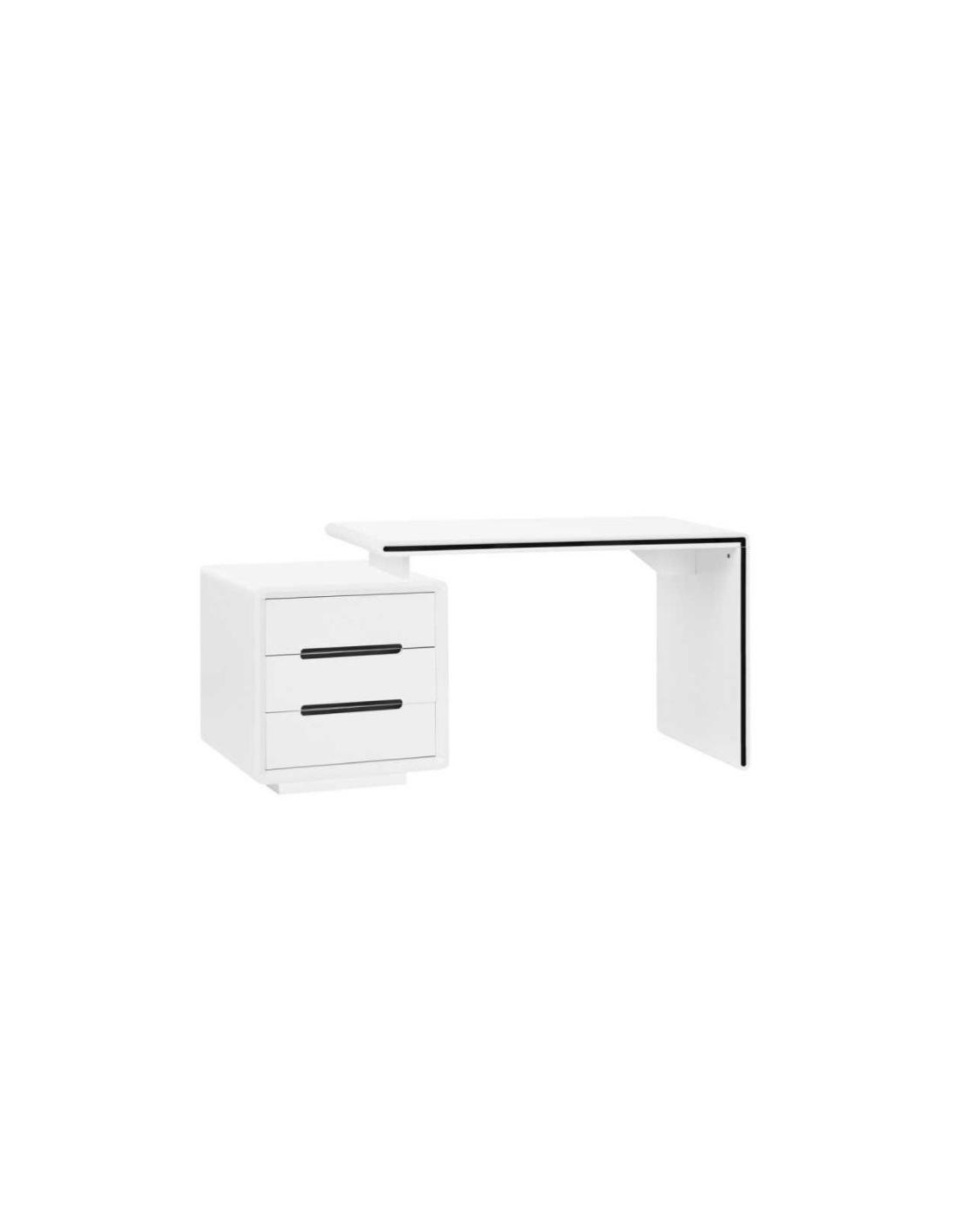 Bureau manucure cosmétique blanc moderne Table prothésiste ongulaire - Ciel  & terre