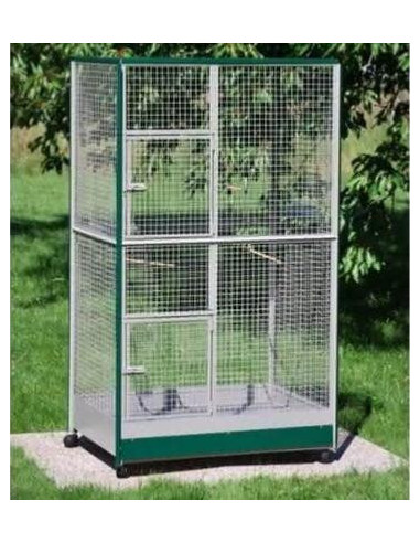 Volière perroquet 105x75x180 cm cage ara cage gris gabon