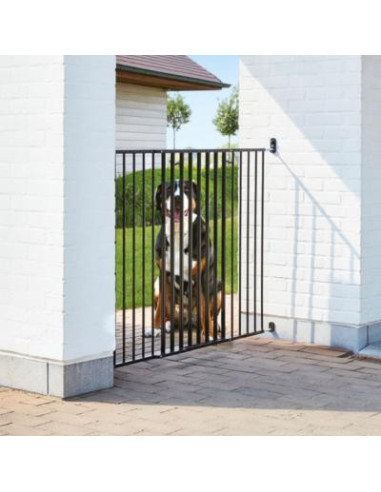 Barrière de Sécurité Chien Barrière pour Animal Domestique 180 x 72 cm  clôture pour escalier intérieur et extérieur Noir - Cdiscount