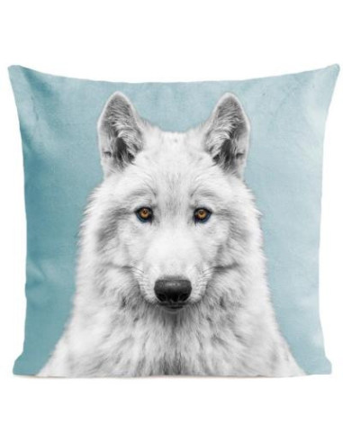 Coussin animaux Loup cielterre-commerce Blanc