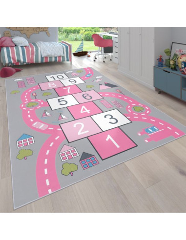 Tapis chambre enfant Marelle (3 tailles) tapis enfant décoration - Ciel &  terre