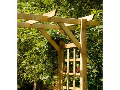 Arche de jardin pin massif 210 cm autoclave Arche jardin bois Arceau bois  Pergola bois - Ciel & terre