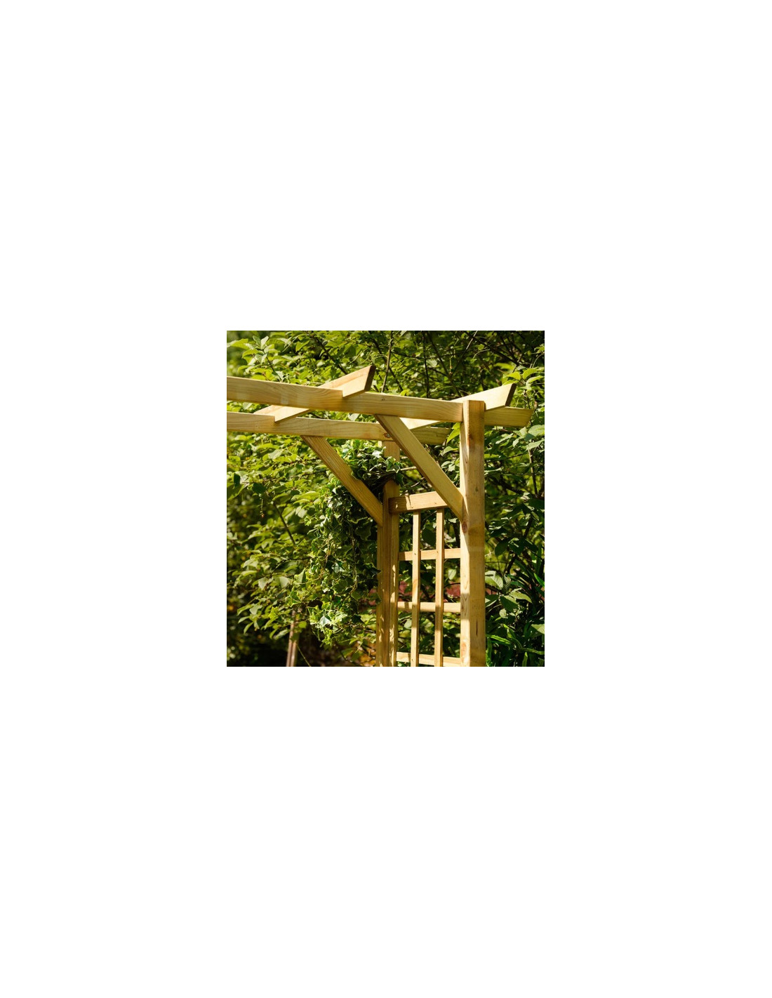 Arche de jardin pin massif 210 cm autoclave Arche jardin bois Arceau bois  Pergola bois - Ciel & terre