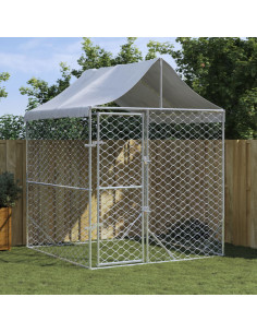 Chenil grillagé 10x6x2m 60m² Enclos extérieur galvanisé pour chien - Ciel &  terre