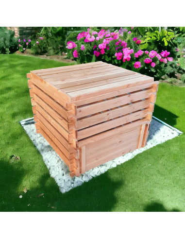 Composteur de Jardin Douglas Massif 790L FABRICATION FRANCAISE