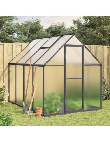 Serre Aluminium Anthracite 3,78 m² Serre Polycarbonate Serre Potager Plantation