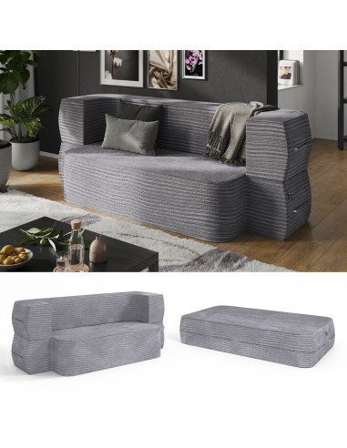 copy of Canapé 2 places design scandinave tissu gris canapé de salon moderne